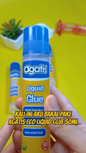 Agatis - Lem Stik Cair 50 ml Daya Rekat Kuat Dan Aman Untuk Anak