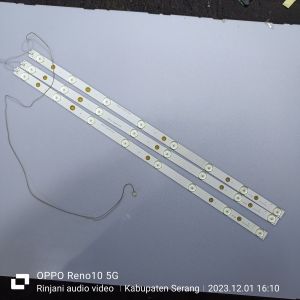BACKLIGHT TV LED POLYTRON 32 INCH 3 VOLT 8 KANCING PLD 32T1500 PLD 32T1550 PLD 32D7511 PLD 32T7511 PT32L61A-V02