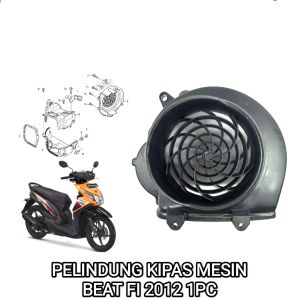 Pelindung Kipas Mesin Beat Fi 2012 Topi - Cover Tutup Pengaman Magnet Magnit Kipas Fan Honda Scoopy Fi Spacy Fi Full Injeksi Model Top