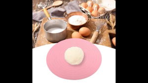 Non-Stick Baking Mat Silicone Rolling Pin Kneading Pad Set Durable Wood Handle Flour Roller Silicone Dough Kneading Pad