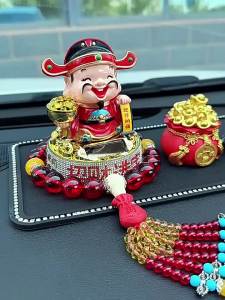 High-end Solar Wealth Attracting Car Dashboard Ornament