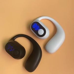 T19 LED Wireless Bluetooth Single Ear Hanging Earphones Sports Business Ultra-Long Battery Life Touch Earbuds headset