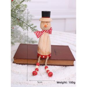 Creative Wooden Christmas Mini Reindeer Figurine
