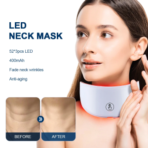 2025 7 Colors Photon Neck LED Mask Red Light Therapy Anti Aging Neck Beauty Mask Relaxation Treatment Anti-Wrinkle Skin Care