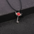 Hazbin Necklace Lover Heart Portal Inspired Key Pendant Hotel Lucifer Alastor Cosplay Necklace for Women Men Choker Jewelry Gift. 