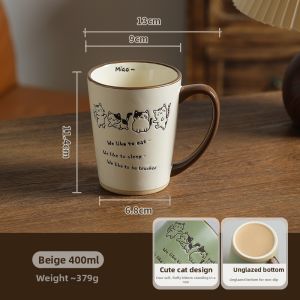 SHELI | Cute Cat Ceramic Drinking Cup