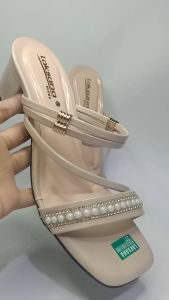 high heel/sepatu heel/sepatu high heel cantik/heels Sandal Heels Wanita Simple Elegan Remaja Murah Tali Mutiara
