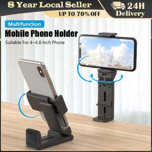 Universal 360 Rotate Foldable Airplane Travel Phone Holder Stand Mount Desk Lazy Car Seat Flying Holder for 4.7-6.9 Inch Phone
