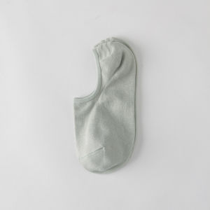 Silk Modal Invisible Silicone Anti Slip Boat Socks Men Women Basic mid Calf Short Socks Thin Summer Pure Color Home Comfortable