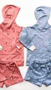 Tin & Tiny Finds | Kids Cozy Hoodie & Skort for Girls 1yo to 9yo