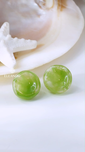 Bông tai nữ chuôi bạc 925 Eleanor Accessories hình tròn phụ kiện trang sức khuyên tai 10167