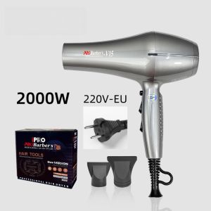 Máy Sấy Tóc Công Suất Cao 2000W Dành Cho Salon Có Chế Độ Gió Nóng/lạnh Tạo Ion Âm Chăm Sóc Tóc Chuyên Nghiệp Điện Áp EU Kèm Bộ Tập Trung Gió.