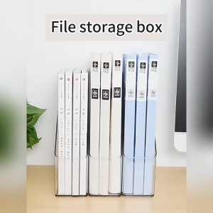 ออแกไนเซอร์ตั้งโต๊ะแบบโปร่งใส ดีไซน์บางเบา ประหยัดพื้นที่ สำหรับจัดเก็บเอกสารและนิตยสาร ST0013