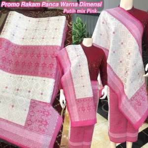 PROMO SONGKET RAKAM PANCA WARNA DIMENSI / SONGKET PALEMBANG ASLI