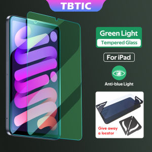 TBTIC Tempered Glass Screen Protector For iPad Air 2025 11th Mini 7 Air 11 Pro 13 2024 Air 4 5 10th Generation 10.9 inch Pro11 7th 8th 9th 10.2 5th 6th 9.7 Air 3 10.5 Mini 6 Green Light HD Anti Blue Light