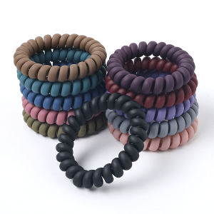 Matte Finish High Elasticity Womens Hair Ties Da Ling Phone Cable Hair Bands Ins Style Fashionable Hair Bands for Ladies