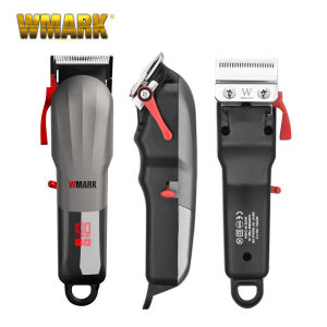 WMARK NG-115 LCD Digital Wireless Metal Hair Clipper Display Hair Clipper Electric Barber Trimmer Haircut Razor Cordless Rechargeable Professional Hair Clipper For Men