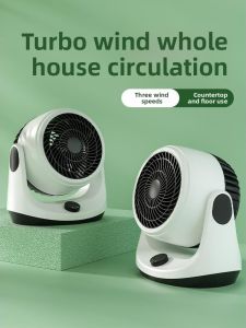 「China Plug」MONLEYTA | German Ultra Quiet Air Circulation Fan Small Home Office Desk Dormitory Bedside USB Portable Fan Lightweight Fresh Style