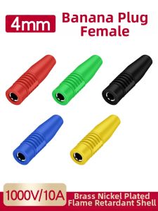 kuicc | Sleeved Red And Black Color Banana Connector 4mm
