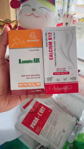 Combo phục hồi cung cấp canxi và vitamin cho heo gà dùng trong chăn nuôi mỗi lọ 100 ml