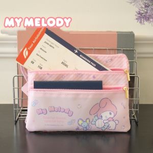 Sanrio | Sanrio Characters Daily Travel Document Storage Bag Convenient Multi-level Classification For Receipts Passports Air Tickets