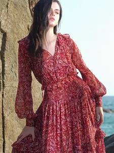 Vintage Romantic Delicate Elegant Long Dress