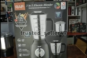 RAF Original Multifunctional 3 in 1 Stainless Steel Heavy Duty Electric Blender Grinder Mixer Juicer