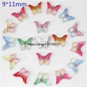 Acrlyic Butterfly Knot Nail Art Drill Flat Bottom Children DIY Hair Clip Accessories Nail Decorations Other DIY Jewelry Parts