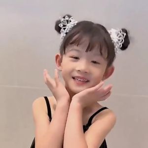 Ikat Rambut Korea Anak Mahkota Mutiara Permata Aksesoris Kunciran Rambut Gaya Jepang Kekinian AK273