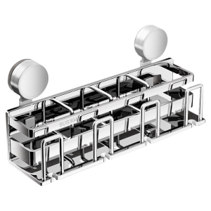B&W | Stainless Steel Suction Cup Toothbrush Holder