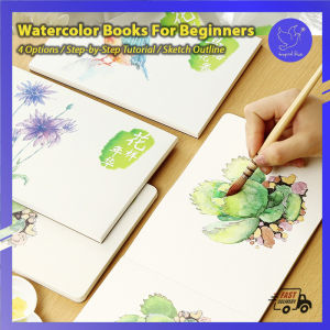 Tropical Blue Watercolour Painting Tutorial Exercises Artline Watercolor Guide Book Acrylic Drawing Beginner Warna Buku