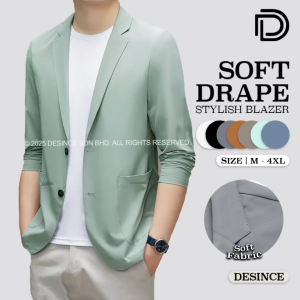 🇲🇾 DESINCE Men Stylish Blazer Smart Casual Men Outerwear Jaket Lelaki MT 112
