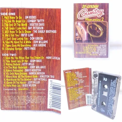Kaset pita kompilasi lagu Country barat mixtapes tahun 70 80 90an