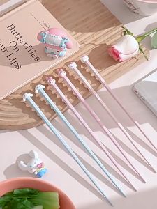 [SG] My Melody Cinnamoroll Hello Kitty Chopsticks Tableware Dinnerware Cute Cartoon Sanrio Chopstick Cutlery