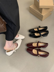 Giày Cao Gót Cổ Điển Cho Nữ Giày Cao Gót Mary Jane Cổ Điển Giày Cao Gót Mũi Nhọn Đế Cao Su Mùa Xuân