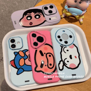 Cartoon Electroplated Phone Case for Apple Huawei Xiaomi Oppo Honor Pura80 Nova14 SmallNew Female pro 15 Anti-Fall Reno14