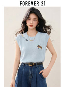 Forever 21 | Sleeveless Thin Embroidered Knit Vest