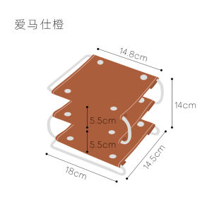 Elegant Leather Iron Frame Tray Multi-Layer Desktop Organizer for Keys And Miscellaneous Items Living Room Entrance Hall