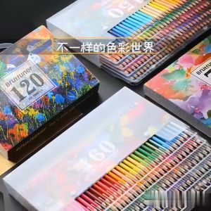48/72/120 color professional oily colored pencil set painter painting sketch wood colored peancil school act surpplies