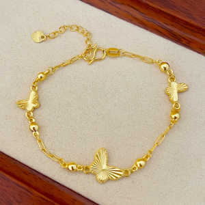 New Laser Butterfly Designer Elegant Luxurious Womens Bracelet