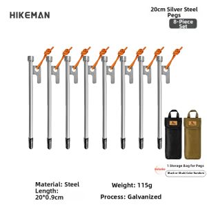HIKEMAN | High-Strength Thickened Camp Ground Stakes
