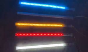 Lampu LED Strip Fleksibel Strobo 32 LED 48 LED 12 Volt 24 Volt Variasi Nyala Kedap Kedip 12V 24V 30cm 60cm