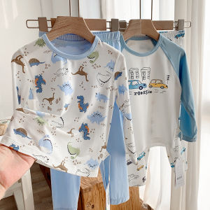 Childrens Modal Underwear Set Thin Cotton Pajamas for Boys And Girls Autumn Winter Sleepwear Comfortable Soft Fabric Kids Clothes