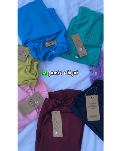 Gaudy - Alula Gamis Kids Set Hijab Bahan Jersey Baju Muslim Syari Anak Perempuan Usia 0-12 Bulan