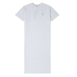 MLB | MLB Womens Fashion Short Sleeve Dress Breathable Comfortable Casual Mini Skirt Simple Sport Commute Outfit V-neck Cotton Blend