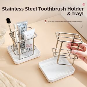 Stainless Steel Toothbrush Holder