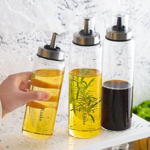 High-Temperature Resistant Glass Oil Bottle Leak-Proof Soy Sauce Bottle Home Kitchen 500ml Seasoning Jar Vinegar Pot