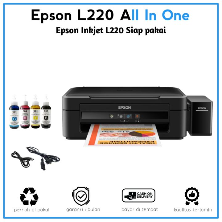 Printer Epson L220 All In One Murah Bekualitas | Lazada Indonesia