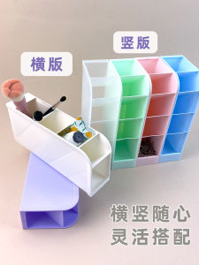 ช่องเก็บของแบบเรียงตั้ง กระดุมปากกาแบบบางพอดี สำหรับโต๊ะทำงาน สำหรับการเรียนรู้ กระดุมปากกาแบบหนา กระบอกปากกาแบบ INS วินเทจ