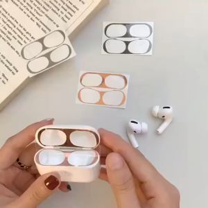 Miếng Dán Chống Bụi Kim Loại Dành Cho Airpods Pro 2 / Airpods Pro / Airpods 3 - Hàng Nhập Khẩu